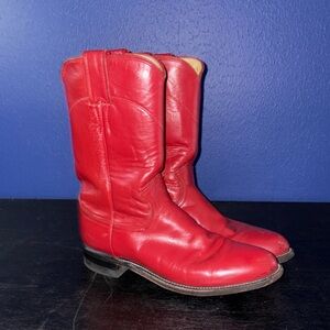 Justin Roper Boot L3053 – Red Leather, Women’s Size 6, EUC